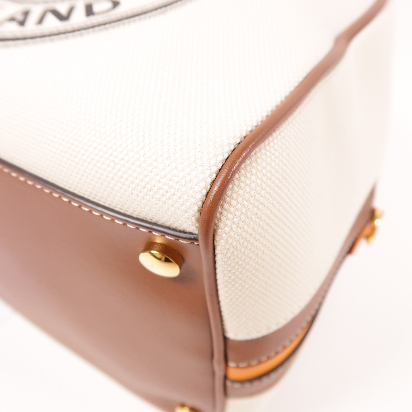 BURBERRY 帆布2 Way Shoulder金扣手挽肩背兩用袋