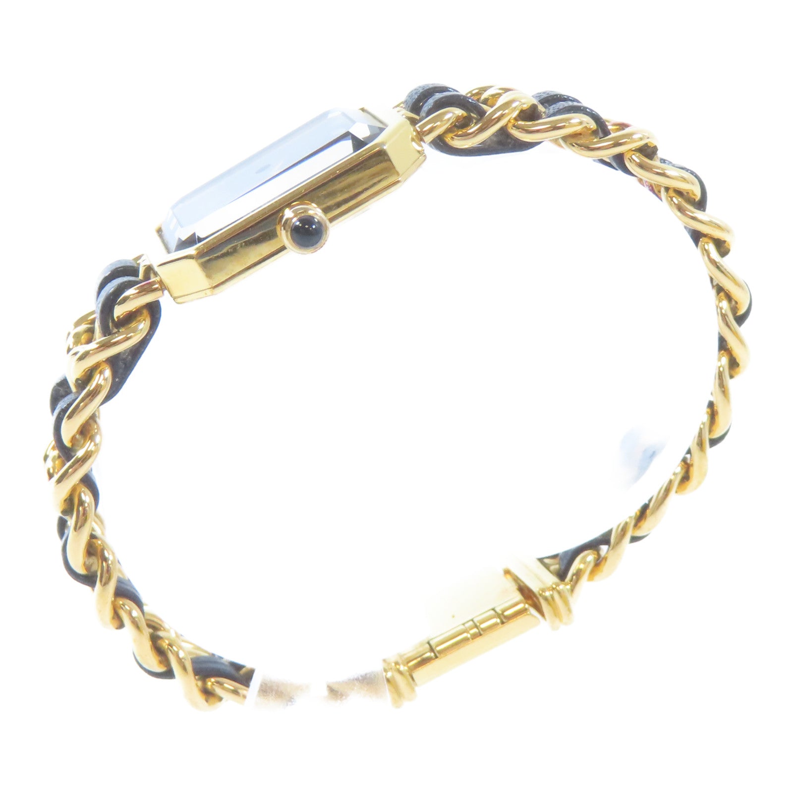 CHANEL Preimier L鍍金手錶石英機芯黑色