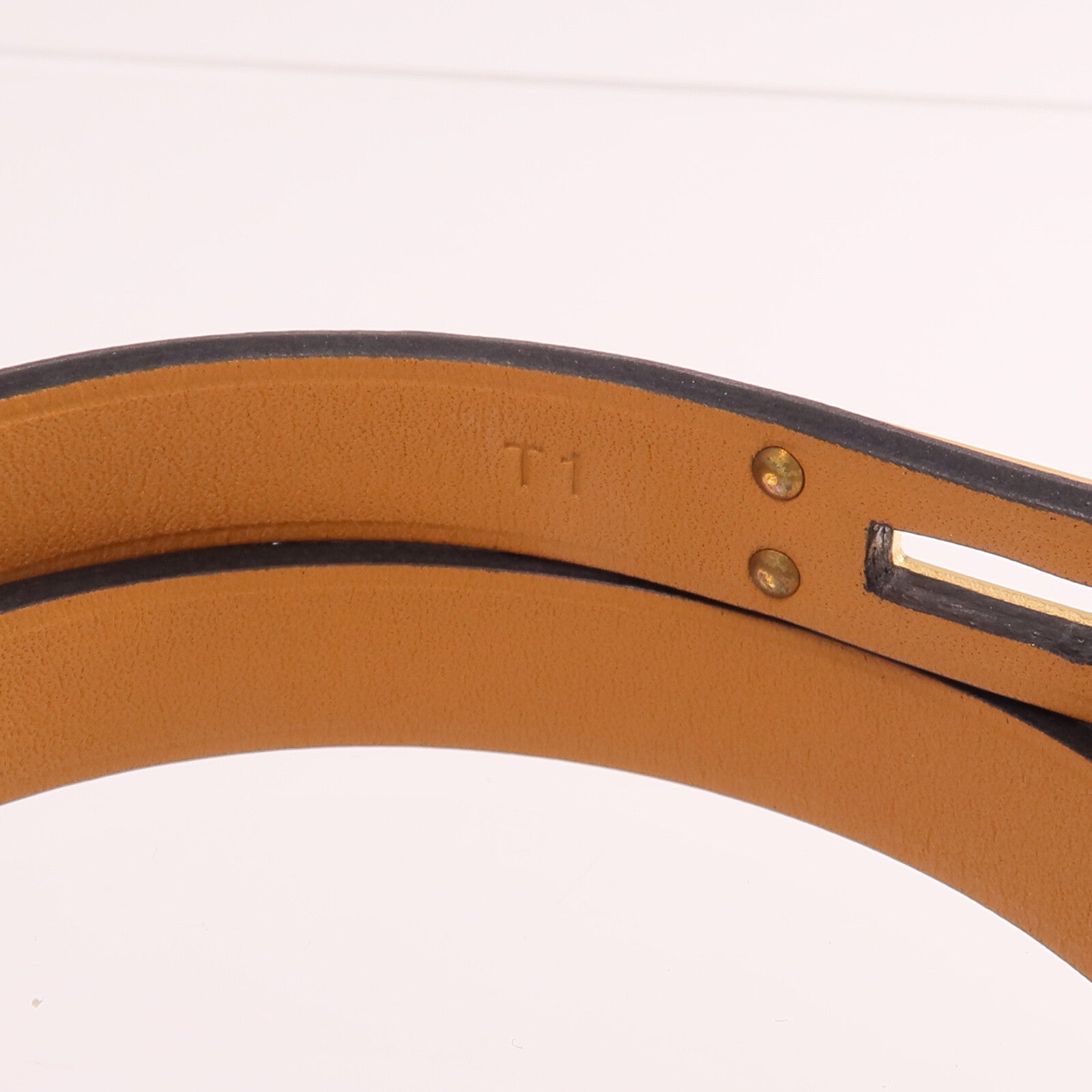 HERMES 【激減優惠】Swift皮革Mini Kelly Double Tour Bracelet金扣手帶