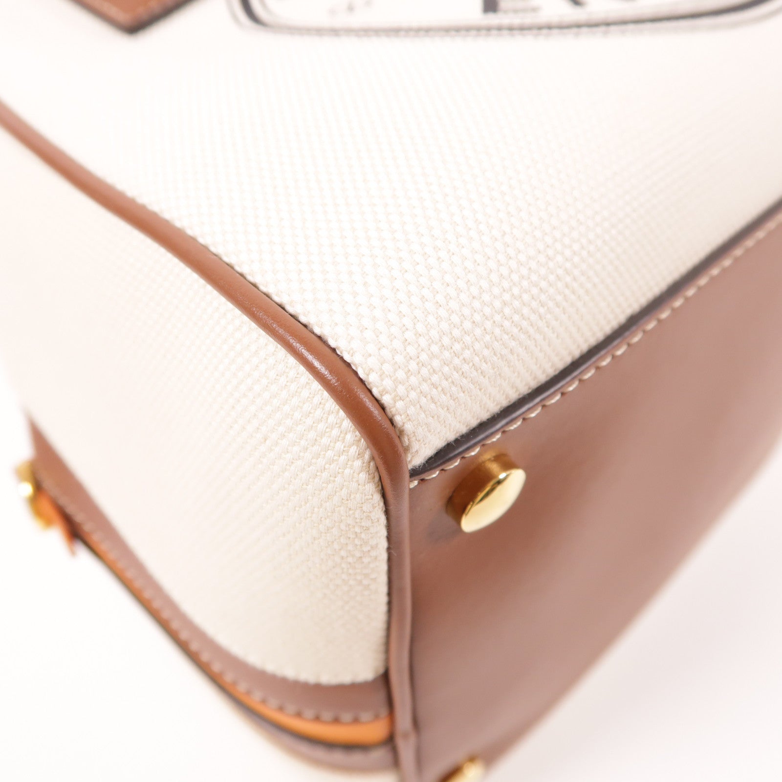BURBERRY 帆布2 Way Shoulder金扣手挽肩背兩用袋