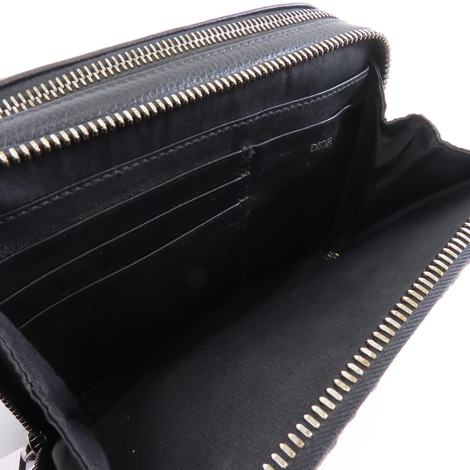 Dior 帆布Camera Bag銀扣肩背袋黑色