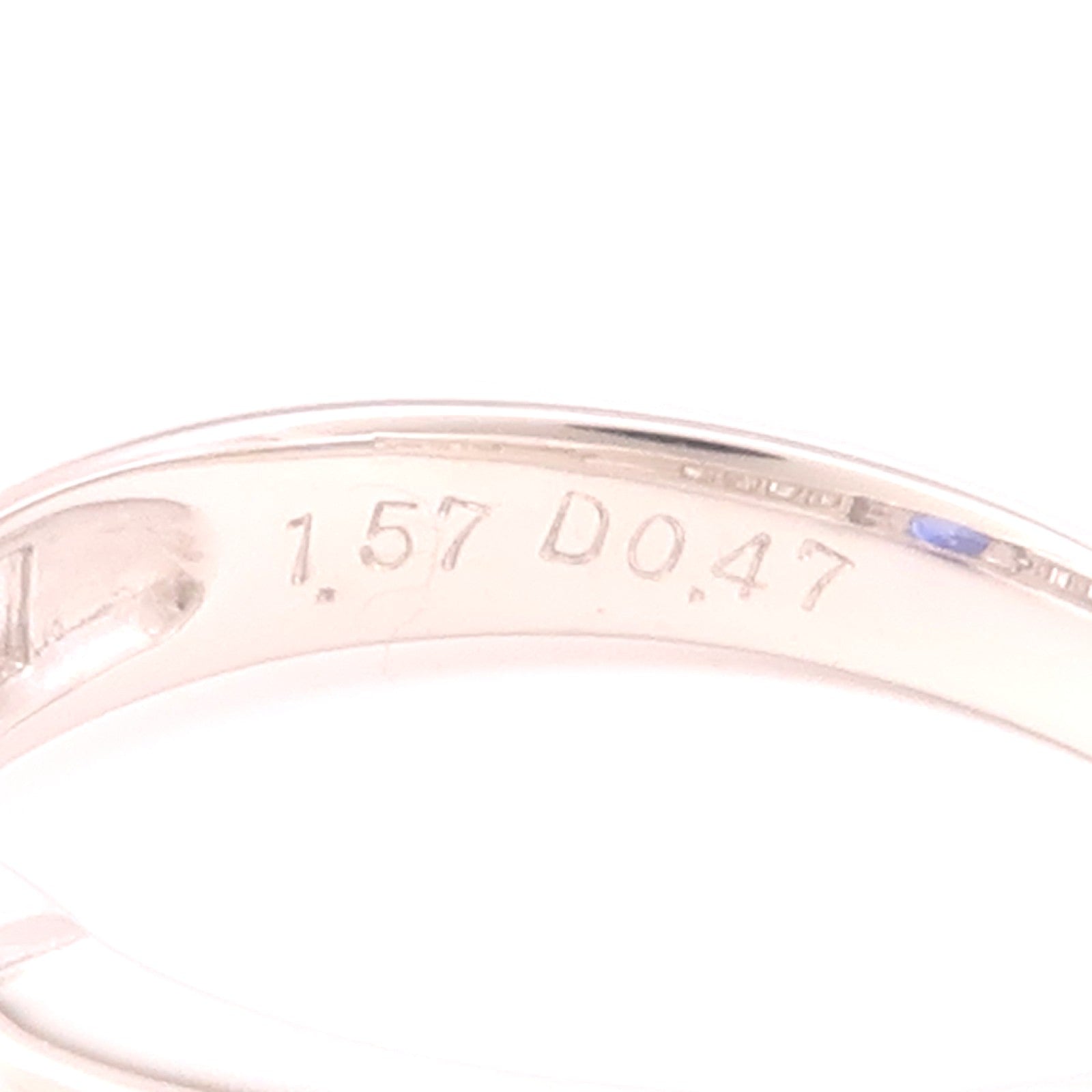 JEWELRY PT900鉑金/Sapphire/Diamond Ring藍寶石/鑽石戒指US#6