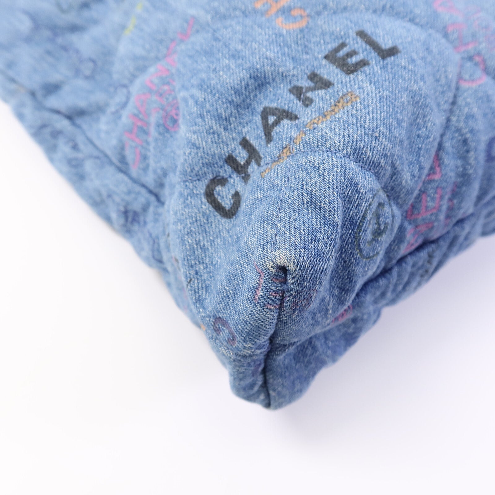CHANEL 牛仔布Mood Shopping Tote手挽肩背兩用袋