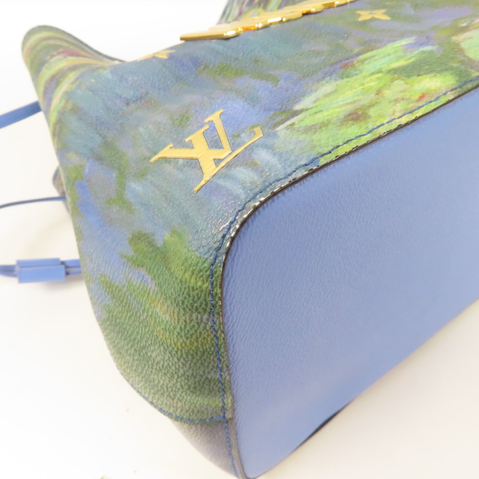 LOUIS VUITTON Masters Collection Neo Noe MM Monet肩背袋藍色