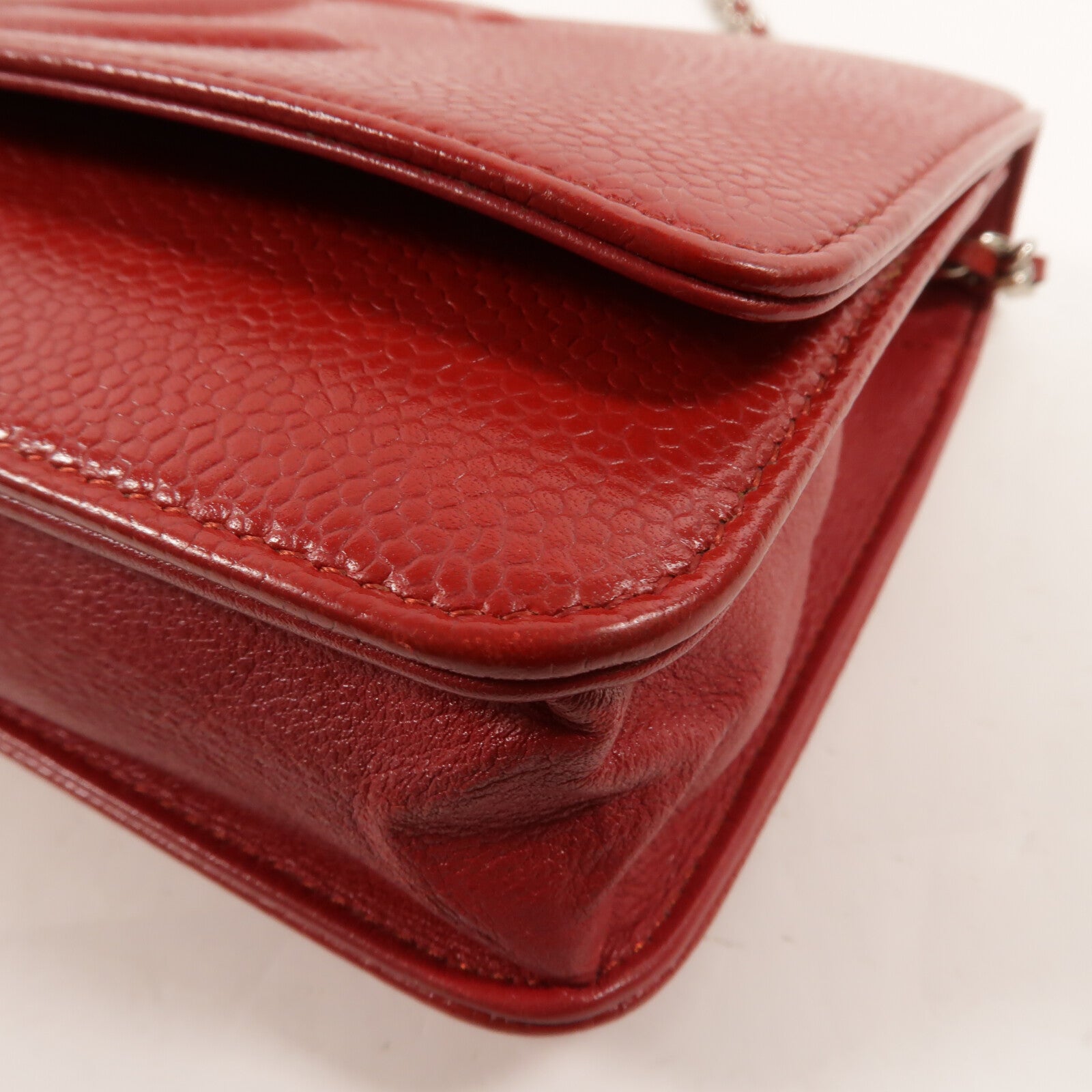 CHANEL 牛皮皮革Timeless Wallet On Chain鏈帶肩背袋