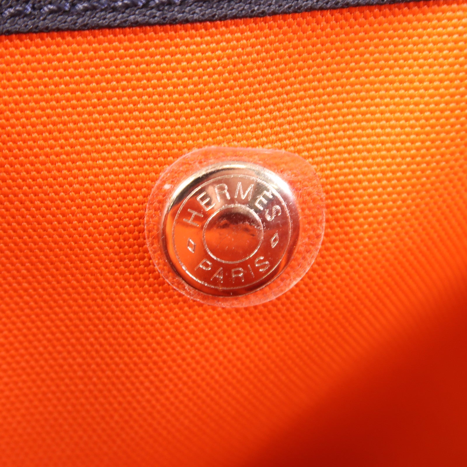 HERMES 帆布The Grooming Bag銀扣手挽肩背兩用袋