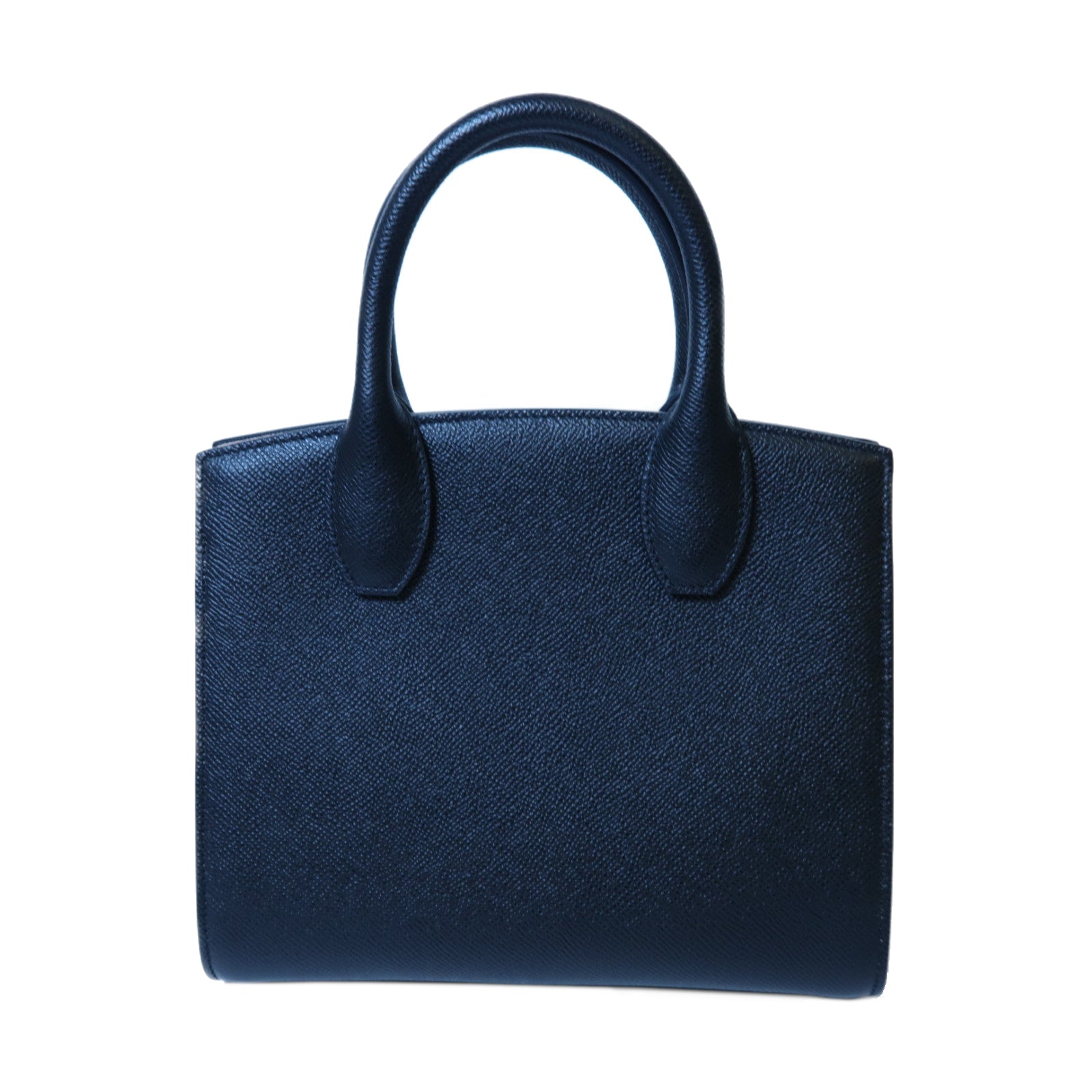 Salvatore Ferragamo 牛皮皮革Shoulder Bag金扣手挽肩背兩用袋黑色