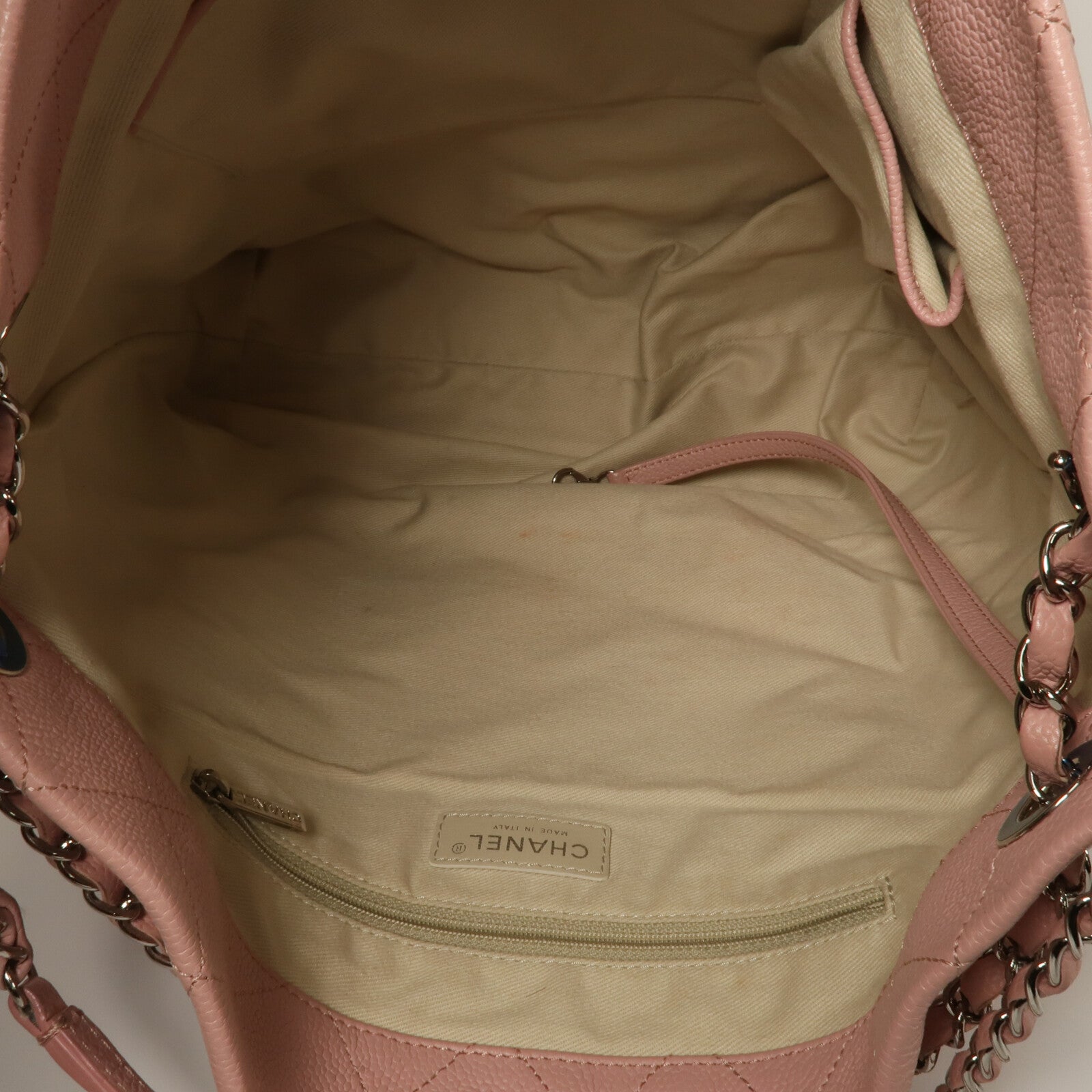 CHANEL 牛皮皮革CC Pocket Hobo鏈帶肩背袋