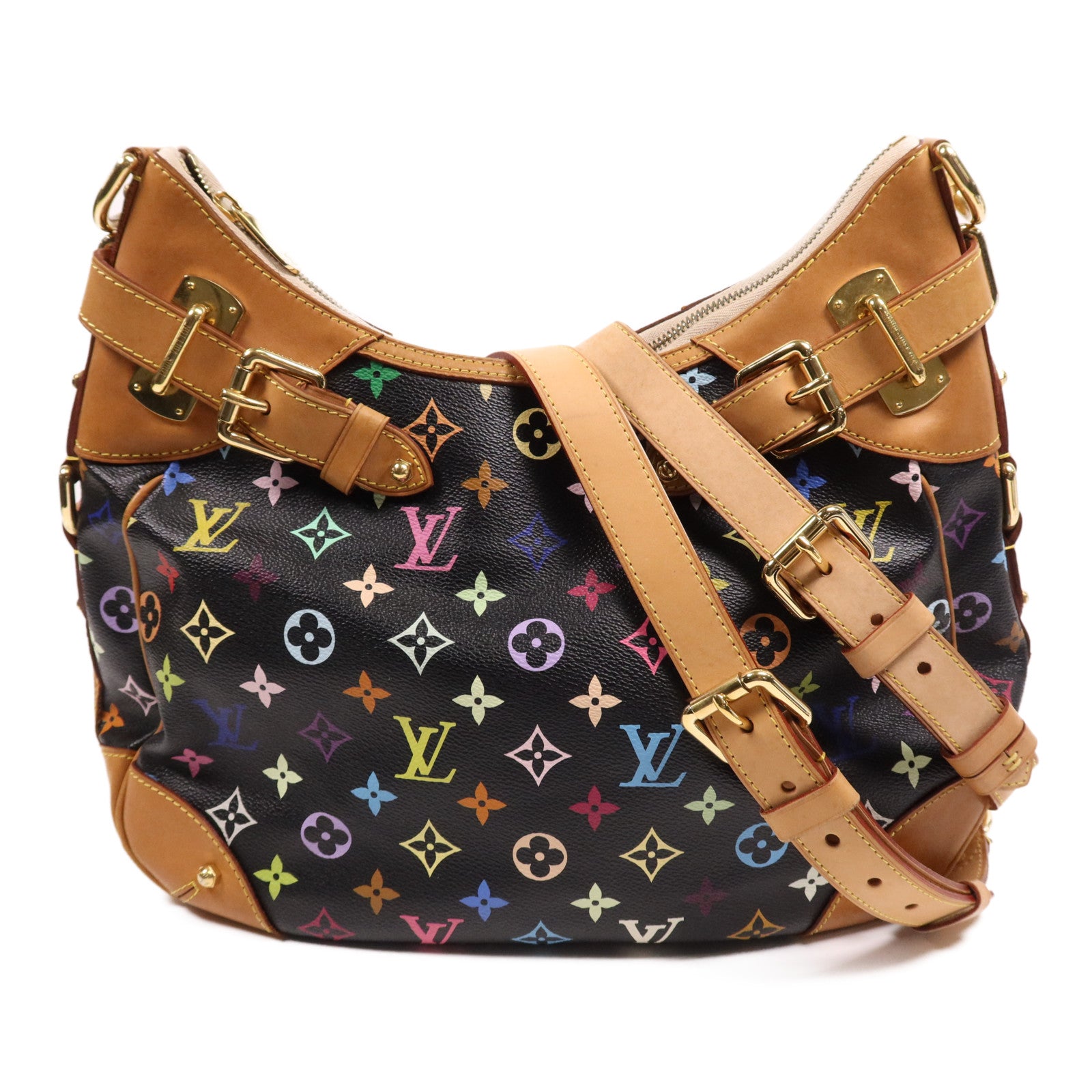LOUIS VUITTON Monogram Multicolore Greta金扣肩背袋