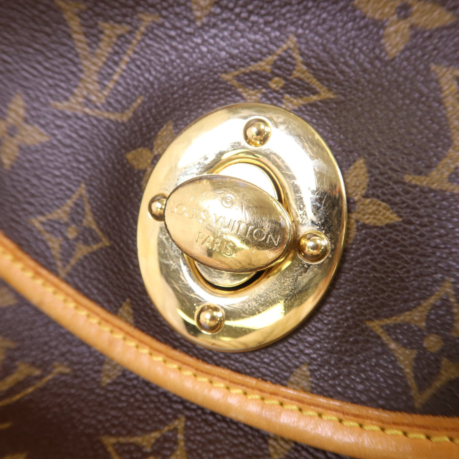 LOUIS VUITTON Monogram Tulum GM金扣肩背袋
