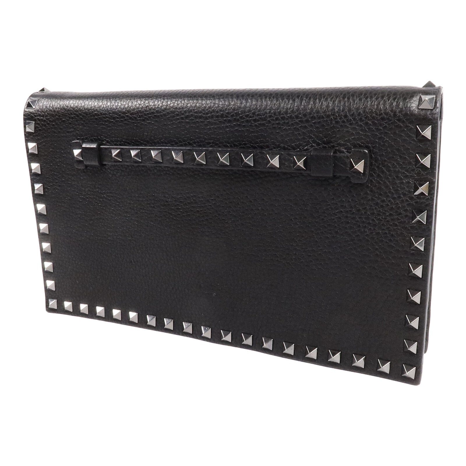 Valentino 牛皮皮革Rockstud Clutch手拿包