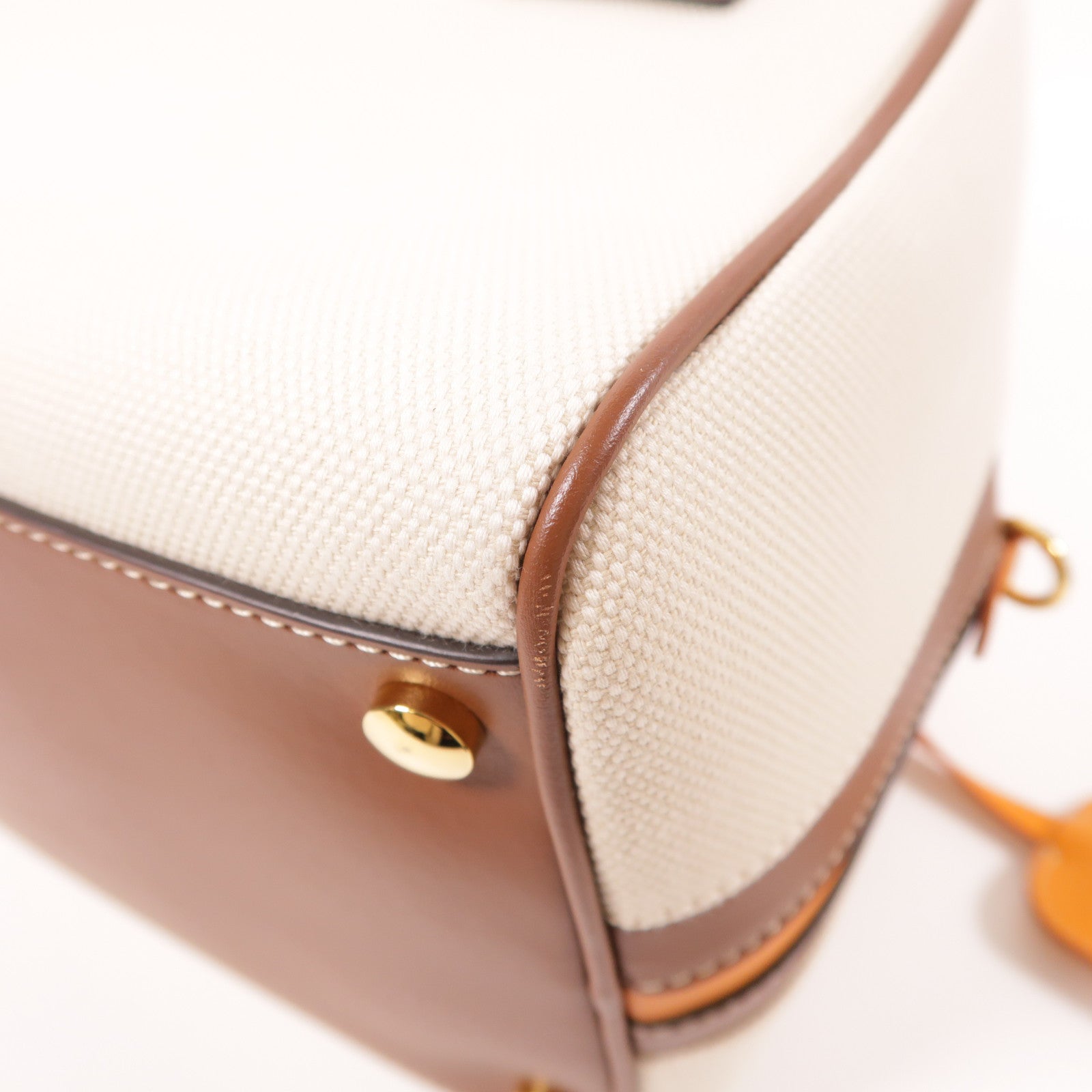 BURBERRY 帆布2 Way Shoulder金扣手挽肩背兩用袋