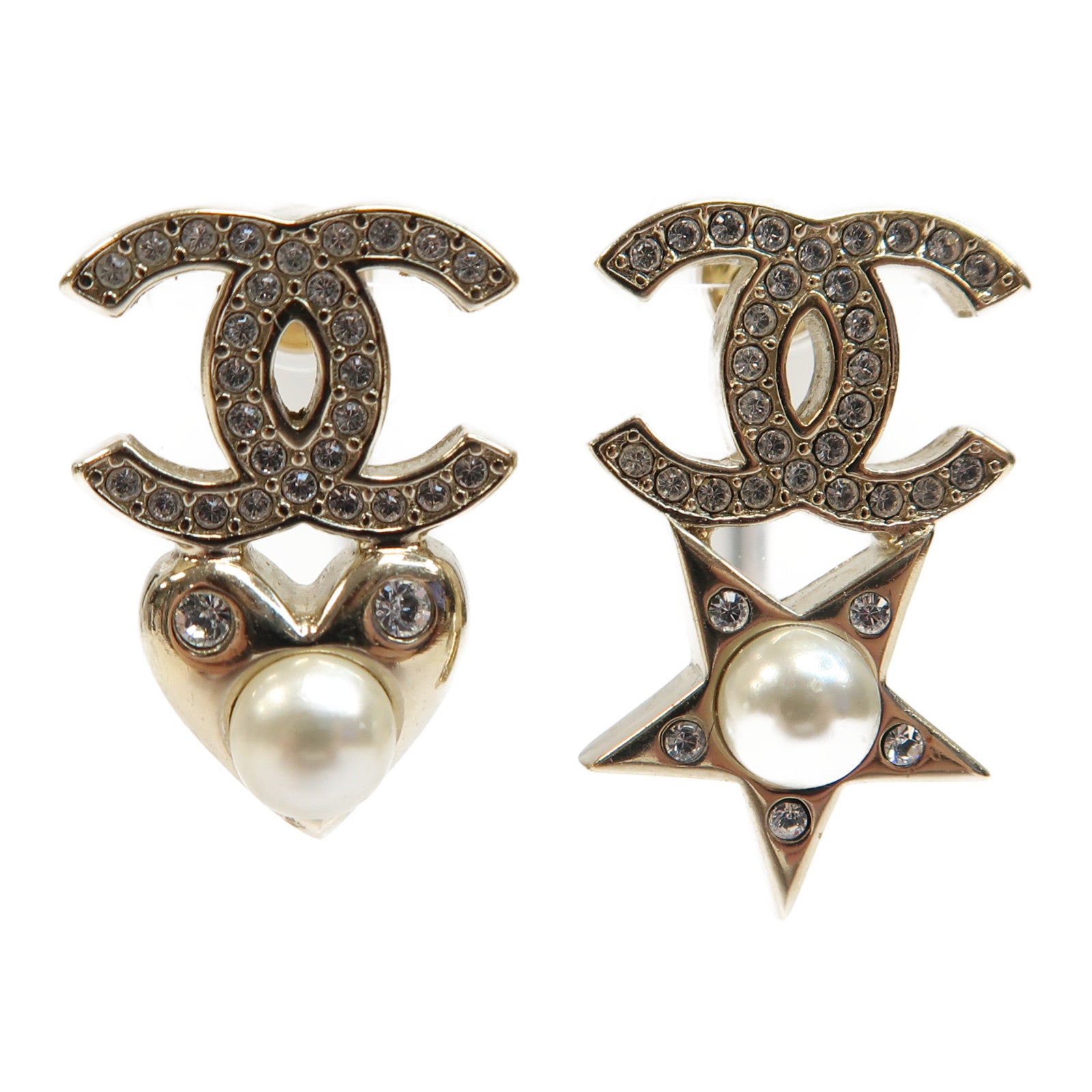 CHANEL 金屬Earrings耳環金色