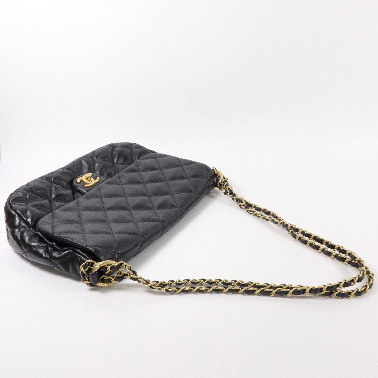 CHANEL 羊皮皮革Chain Shoulder鏈帶肩背袋