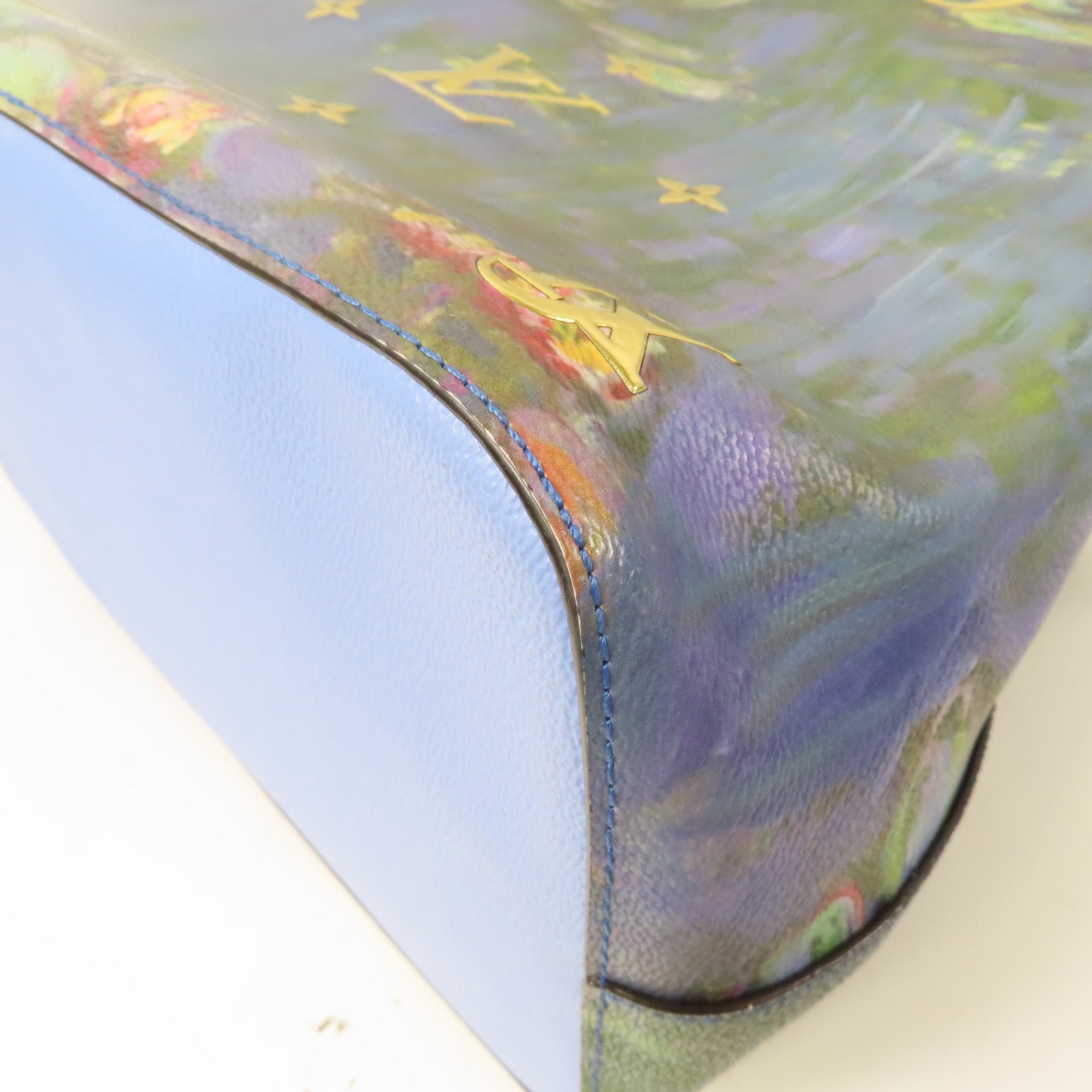 LOUIS VUITTON Masters Collection Neo Noe MM Monet肩背袋藍色