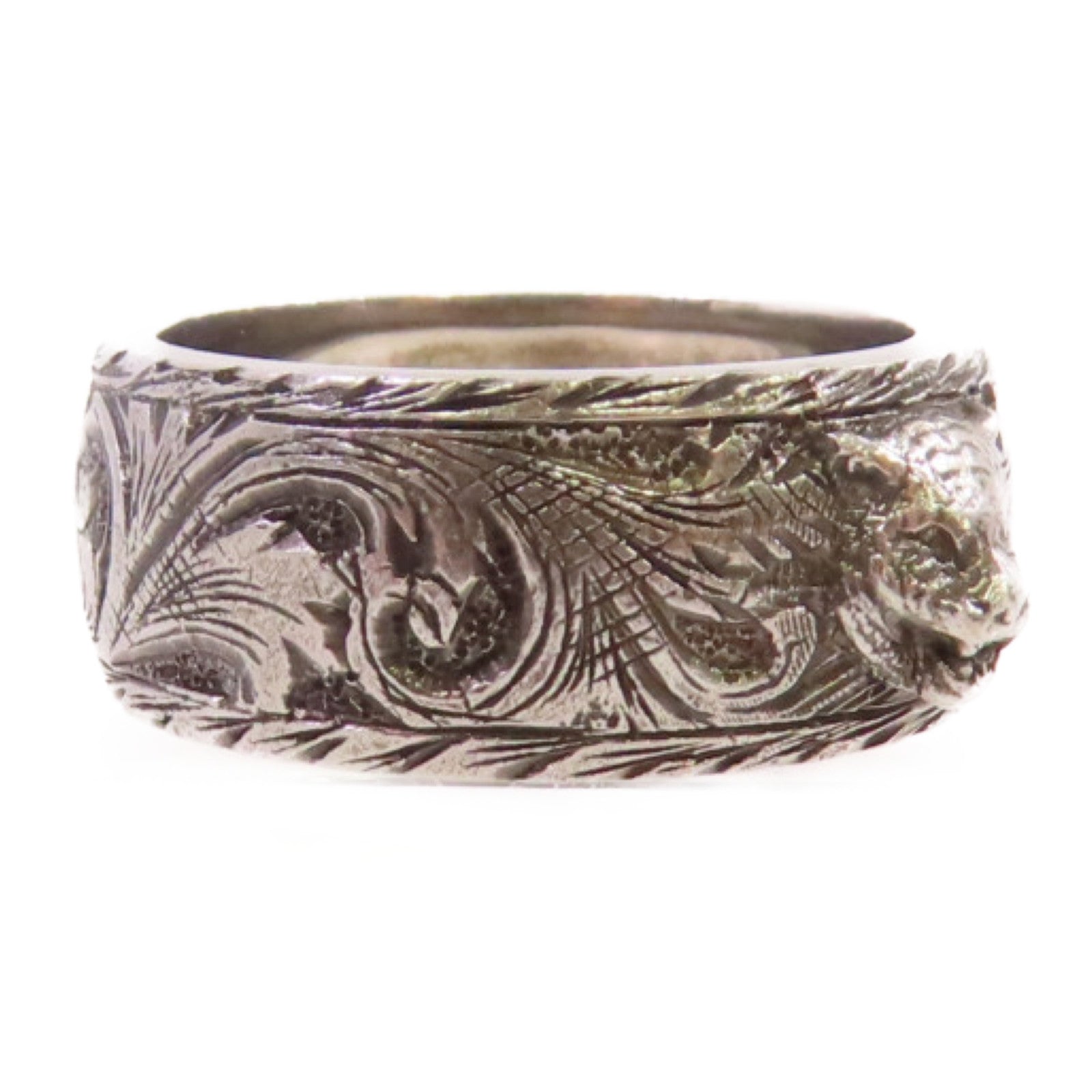 GUCCI 925純銀Arabesque Ring戒指Gucci#23/US#10