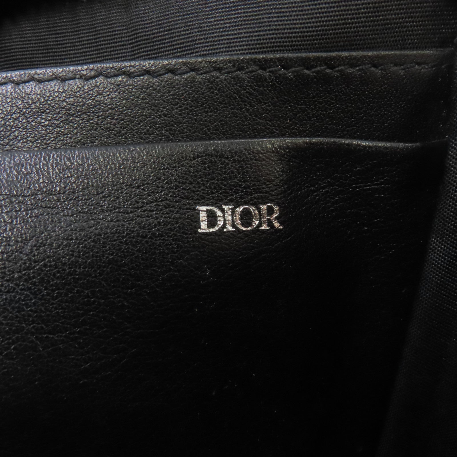 Dior 帆布Camera Bag銀扣肩背袋黑色