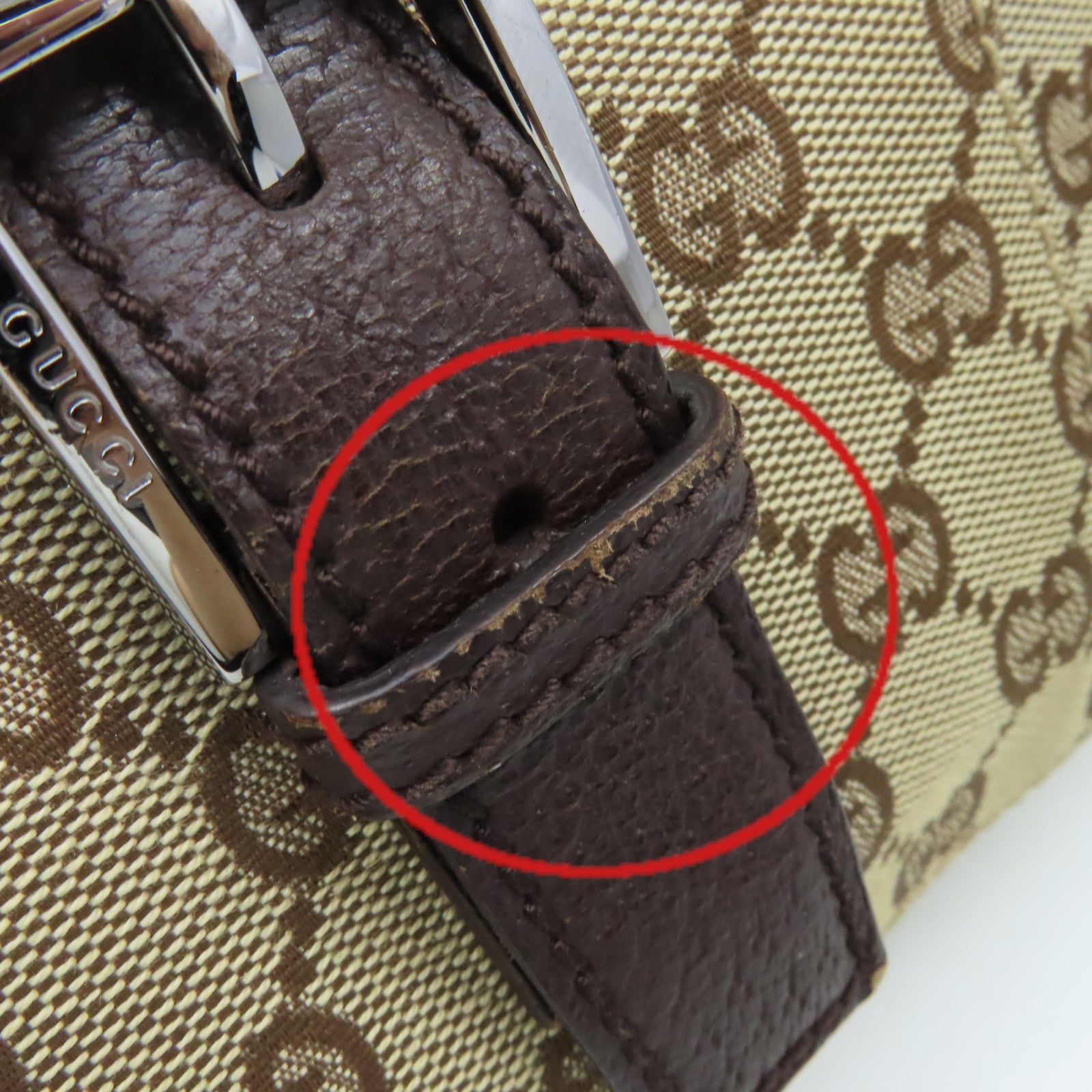 GUCCI 【激減優惠】GG帆布Shoulder Bag肩背袋啡色