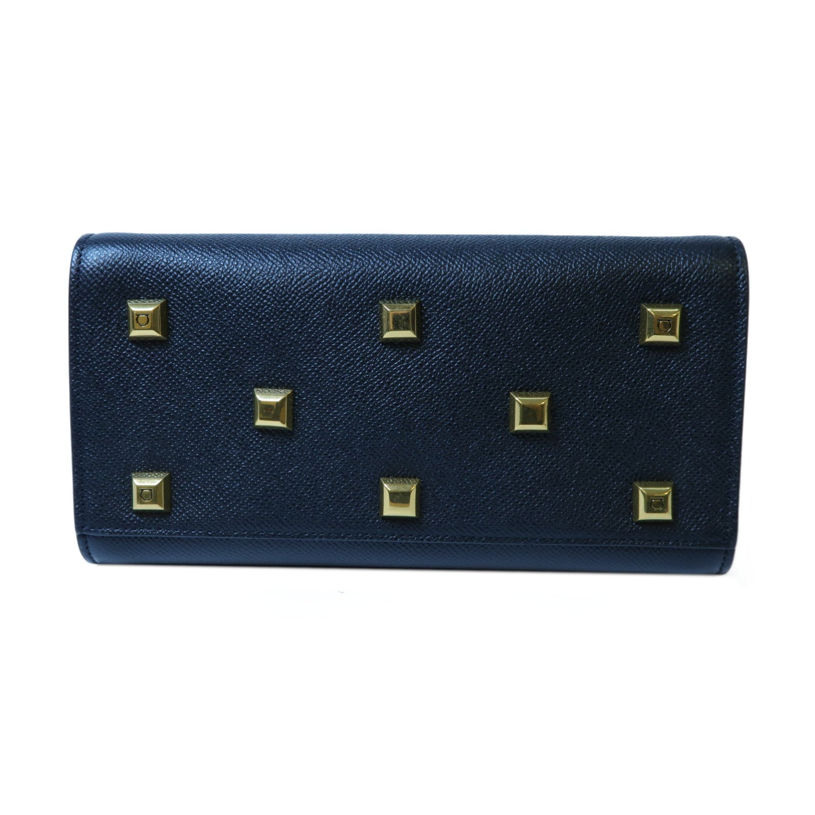 Salvatore Ferragamo 牛皮皮革Shoulder Bag金扣手挽肩背兩用袋黑色