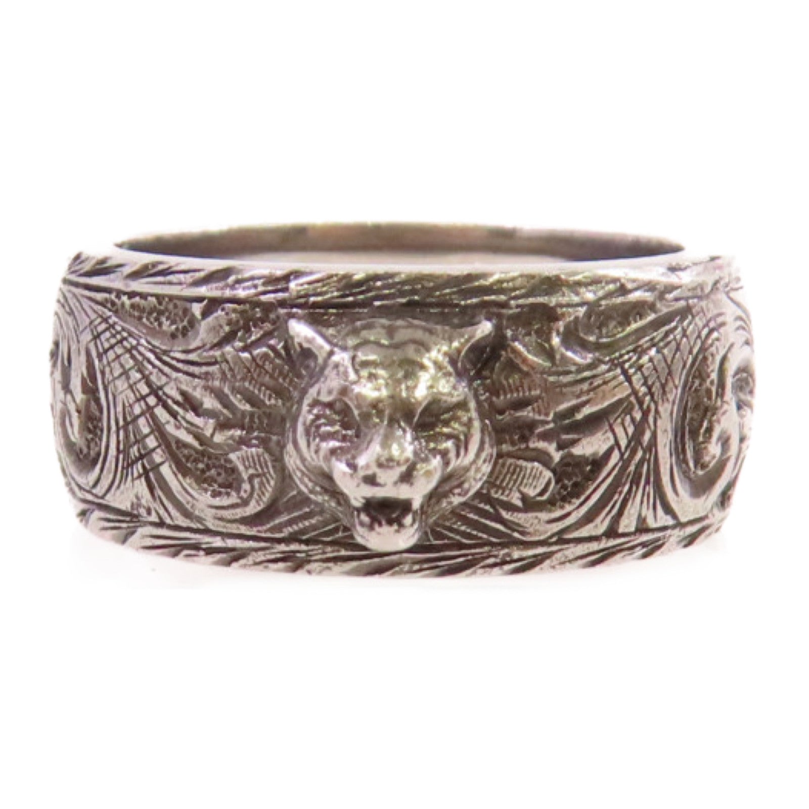 GUCCI 925純銀Arabesque Ring戒指Gucci#23/US#10