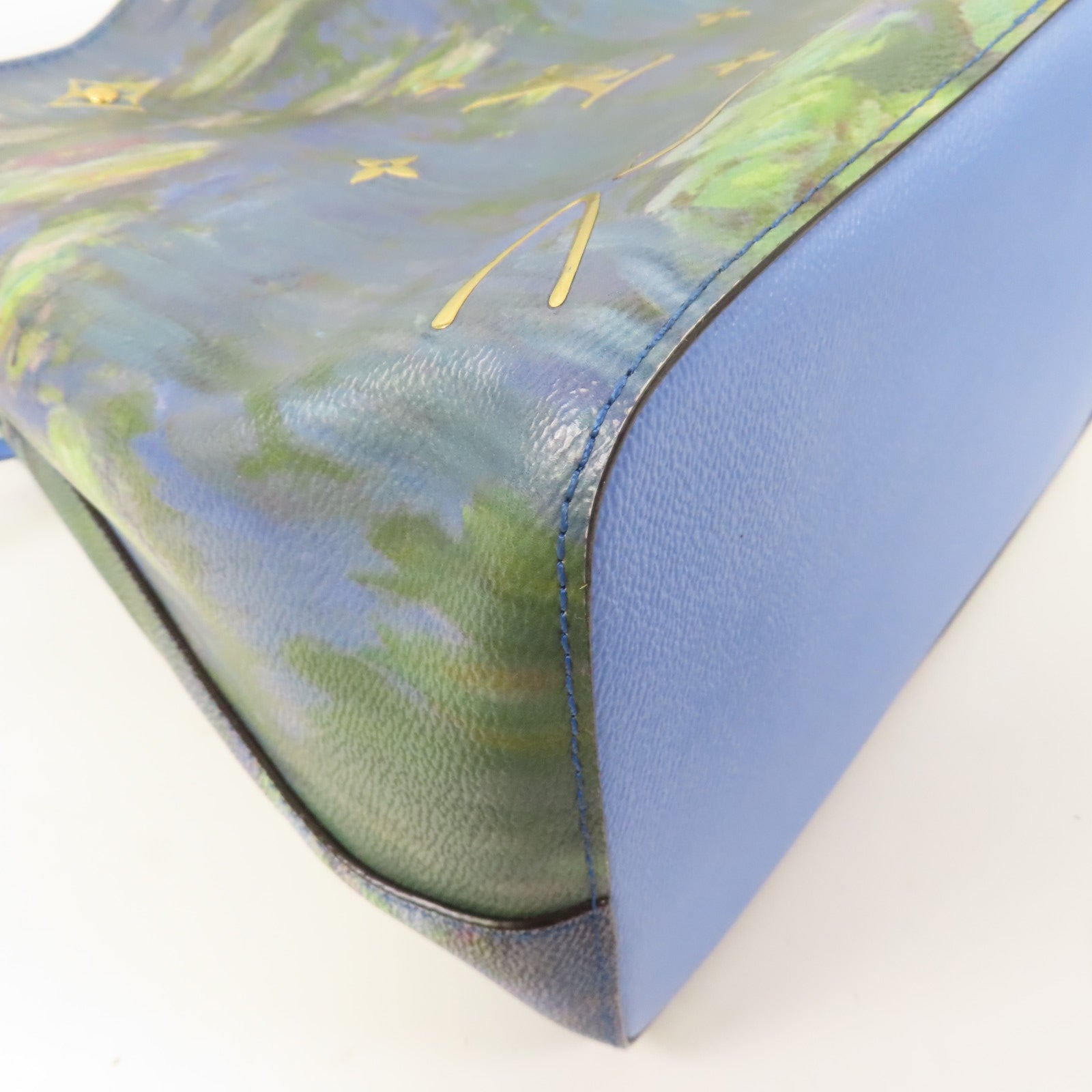 LOUIS VUITTON Masters Collection Neo Noe MM Monet肩背袋藍色
