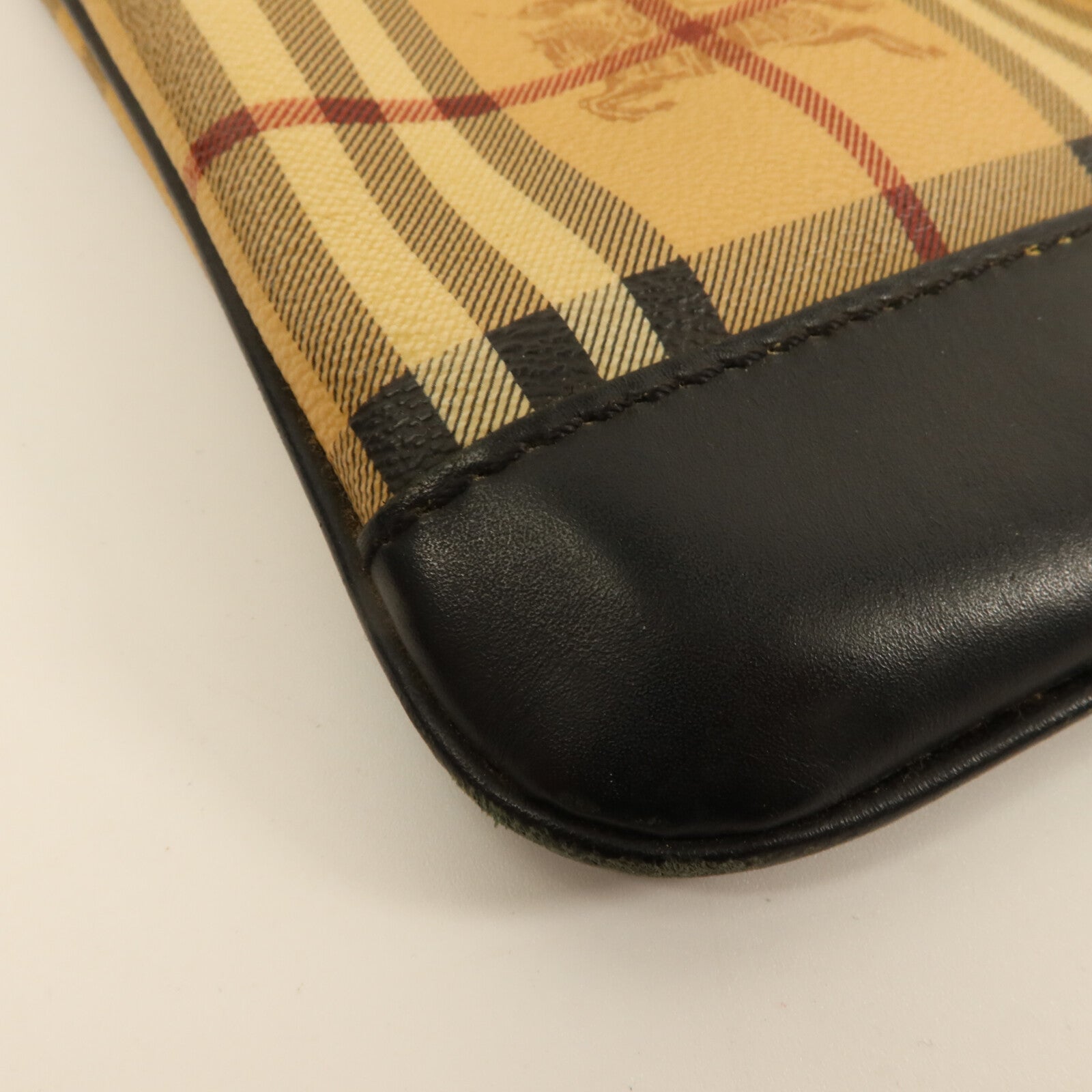 BURBERRY 塗層帆布Haymarket Check Messenger肩背袋