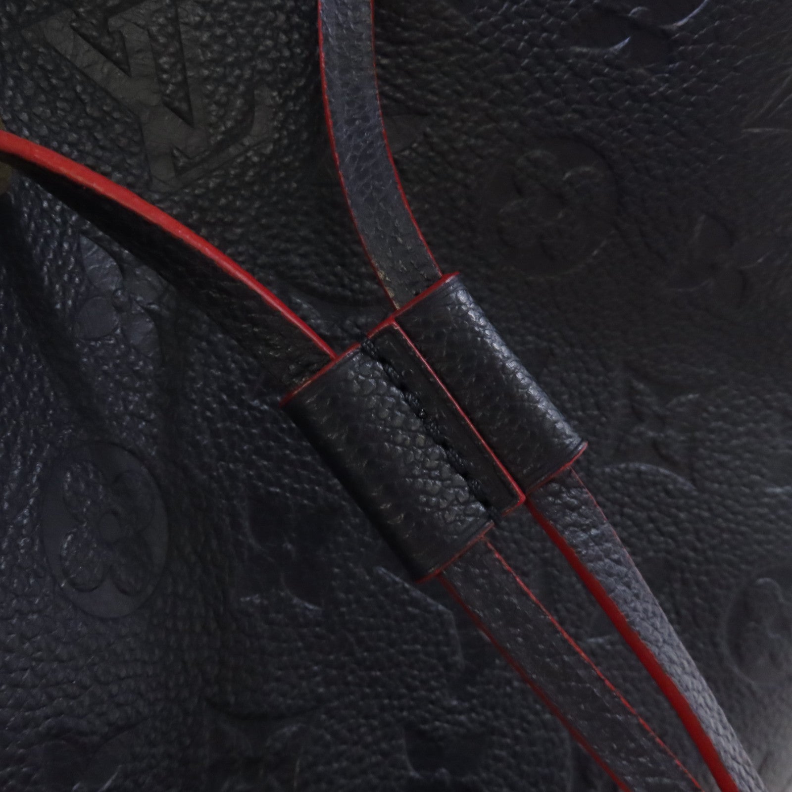 LOUIS VUITTON Monogram Empreinte NEO NOE Shoulder Bag金扣手挽肩背兩用袋深藍色/紅色