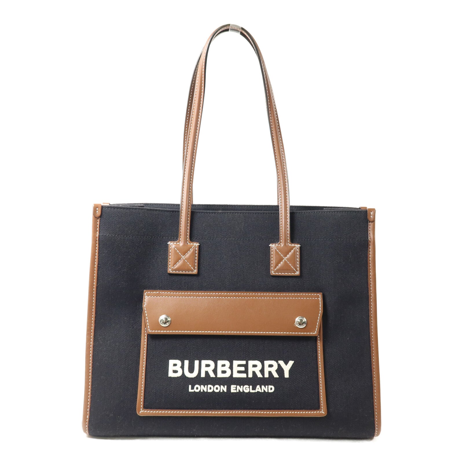 BURBERRY 帆布Freya Tote手挽袋