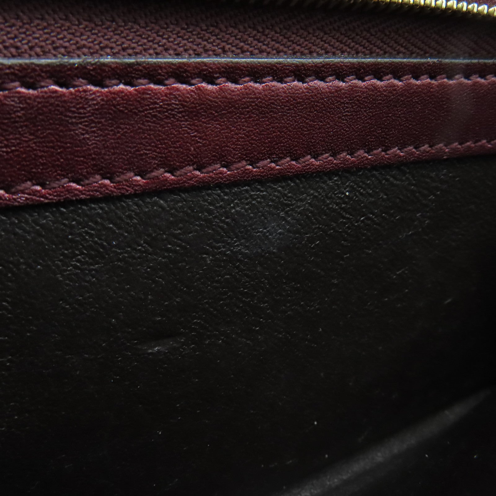 GUCCI patent leather Wallet gold buckle long wallet brown