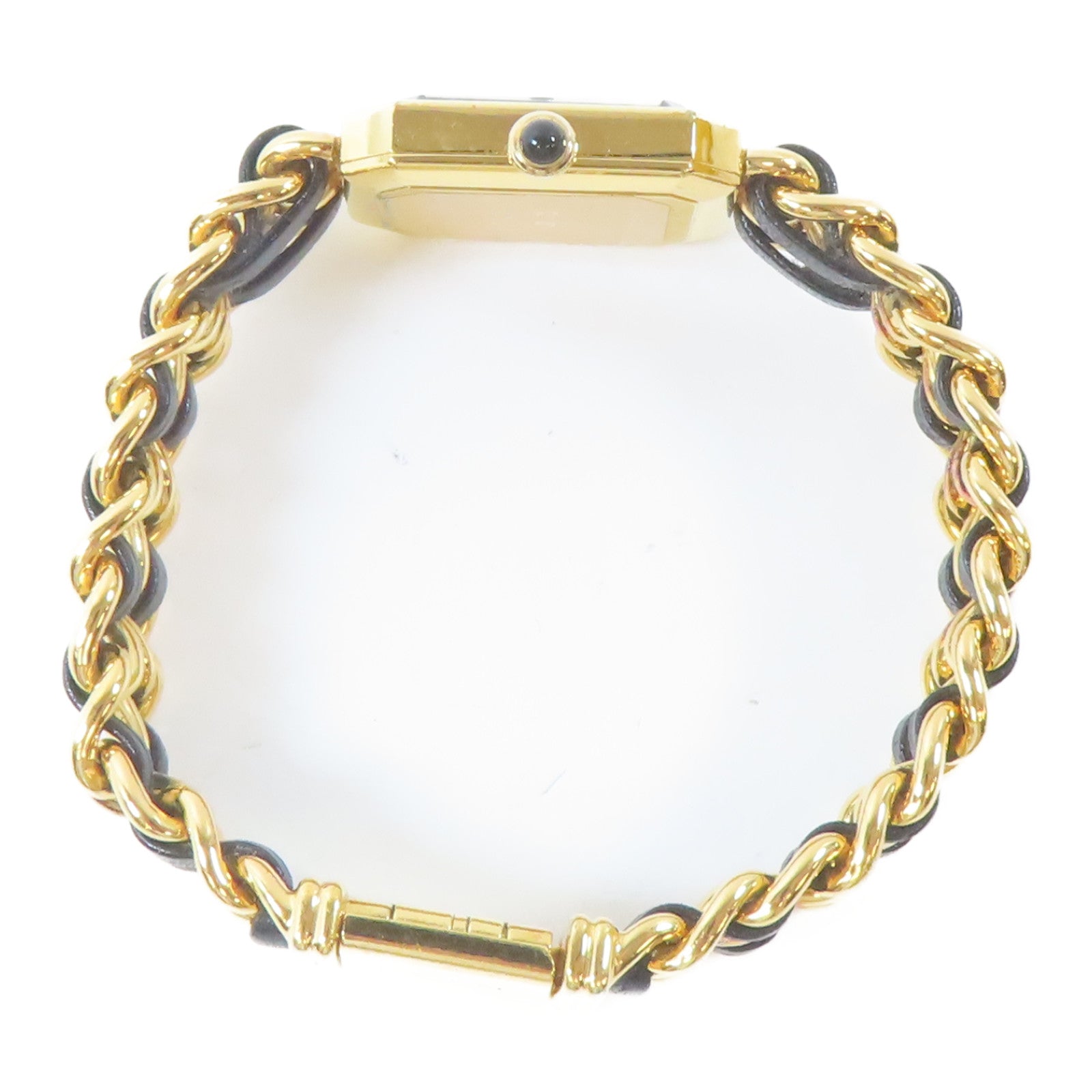 CHANEL Preimier L鍍金手錶石英機芯黑色