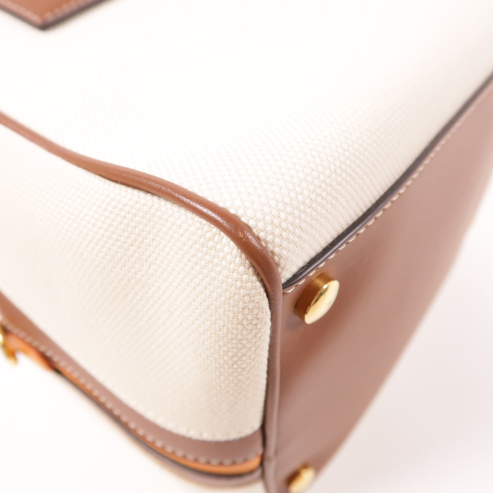BURBERRY 帆布2 Way Shoulder金扣手挽肩背兩用袋