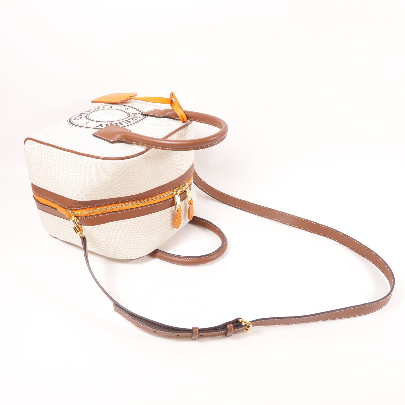 BURBERRY 帆布2 Way Shoulder金扣手挽肩背兩用袋