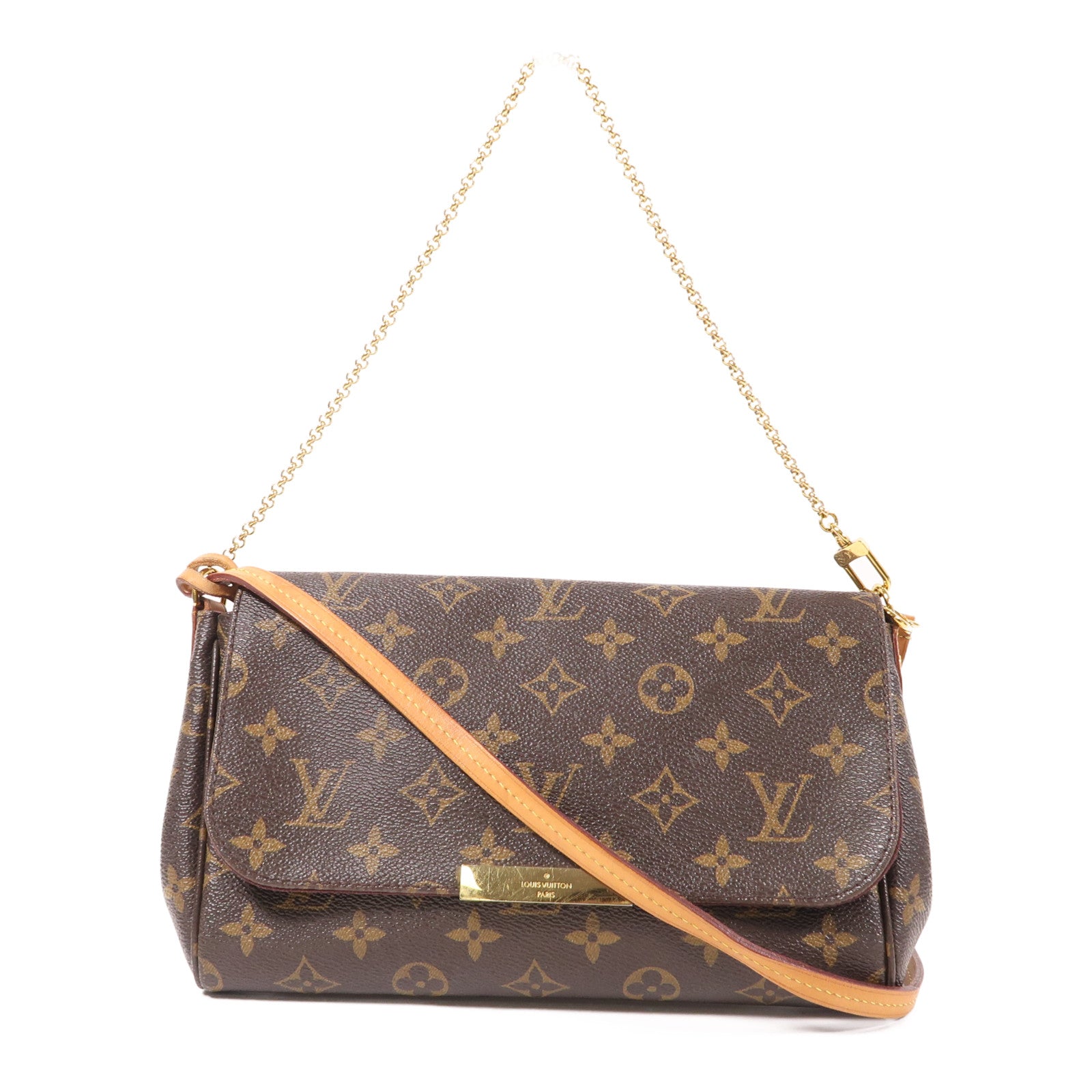 LOUIS VUITTON Monogram Favorite MM金扣手挽肩背兩用袋