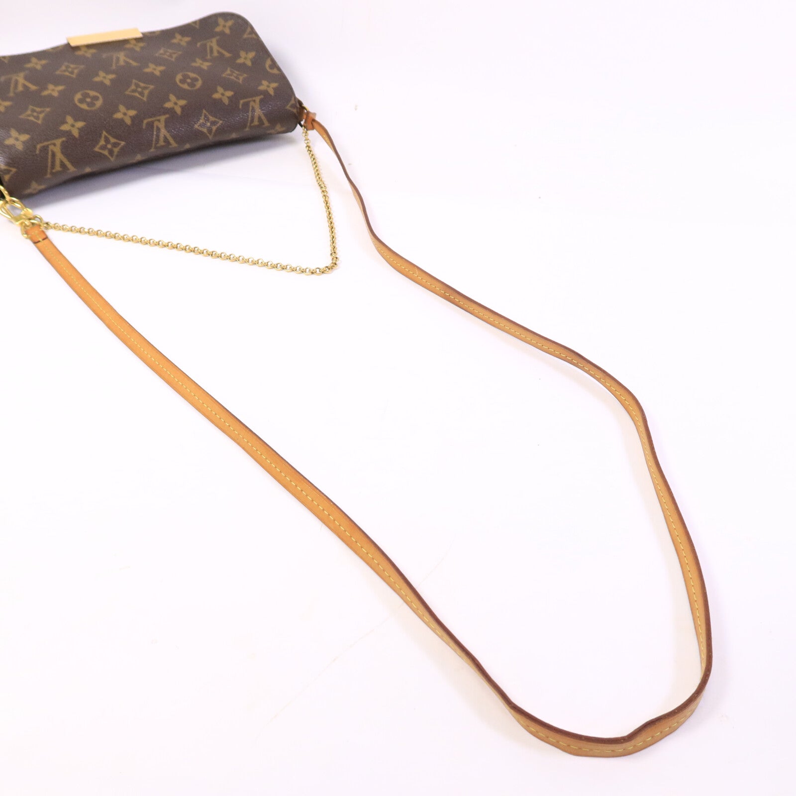 LOUIS VUITTON Monogram Favorite MM金扣手挽肩背兩用袋