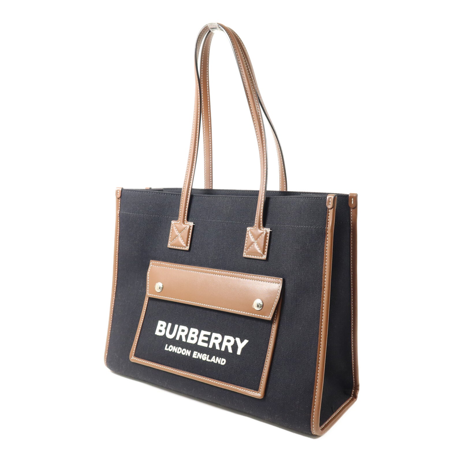 BURBERRY 帆布Freya Tote手挽袋