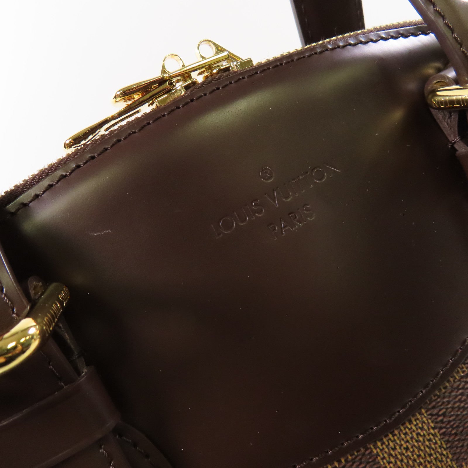 LOUIS VUITTON Damier Verona GM金扣肩背袋