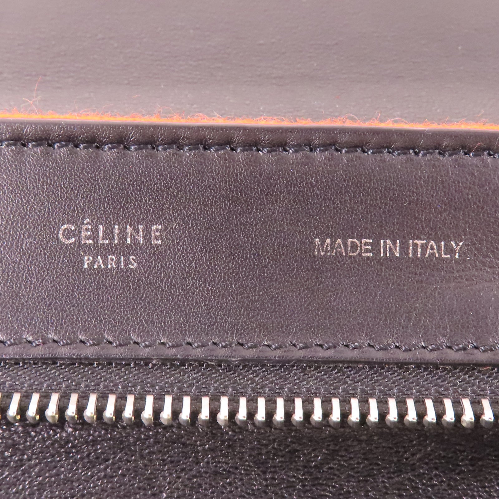 CELINE 牛皮皮革/Felt Trapeze銀扣手挽肩背兩用袋