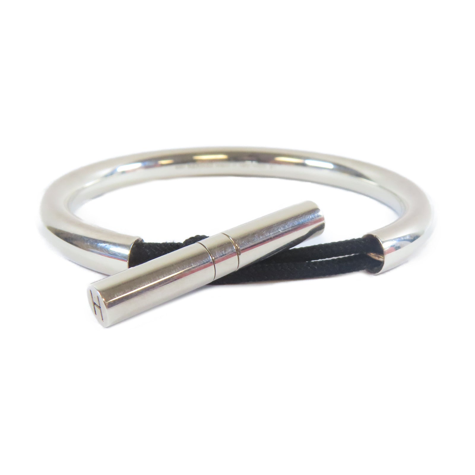 HERMES 【激減優惠】925純銀Cord Bracelet手鐲#16.25cm