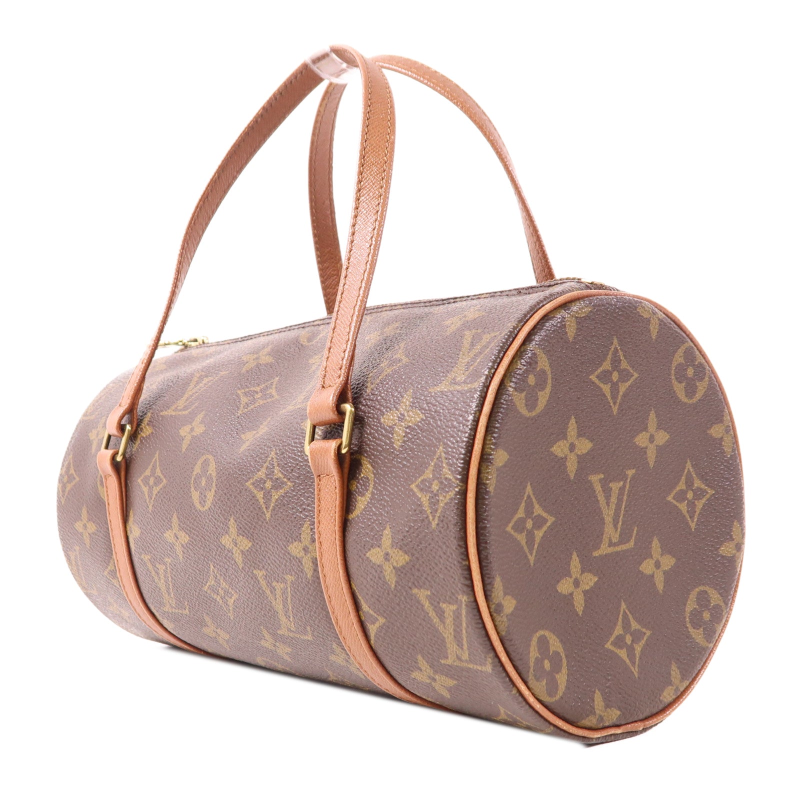 LOUIS VUITTON Monogram Papillon PM金扣手挽袋