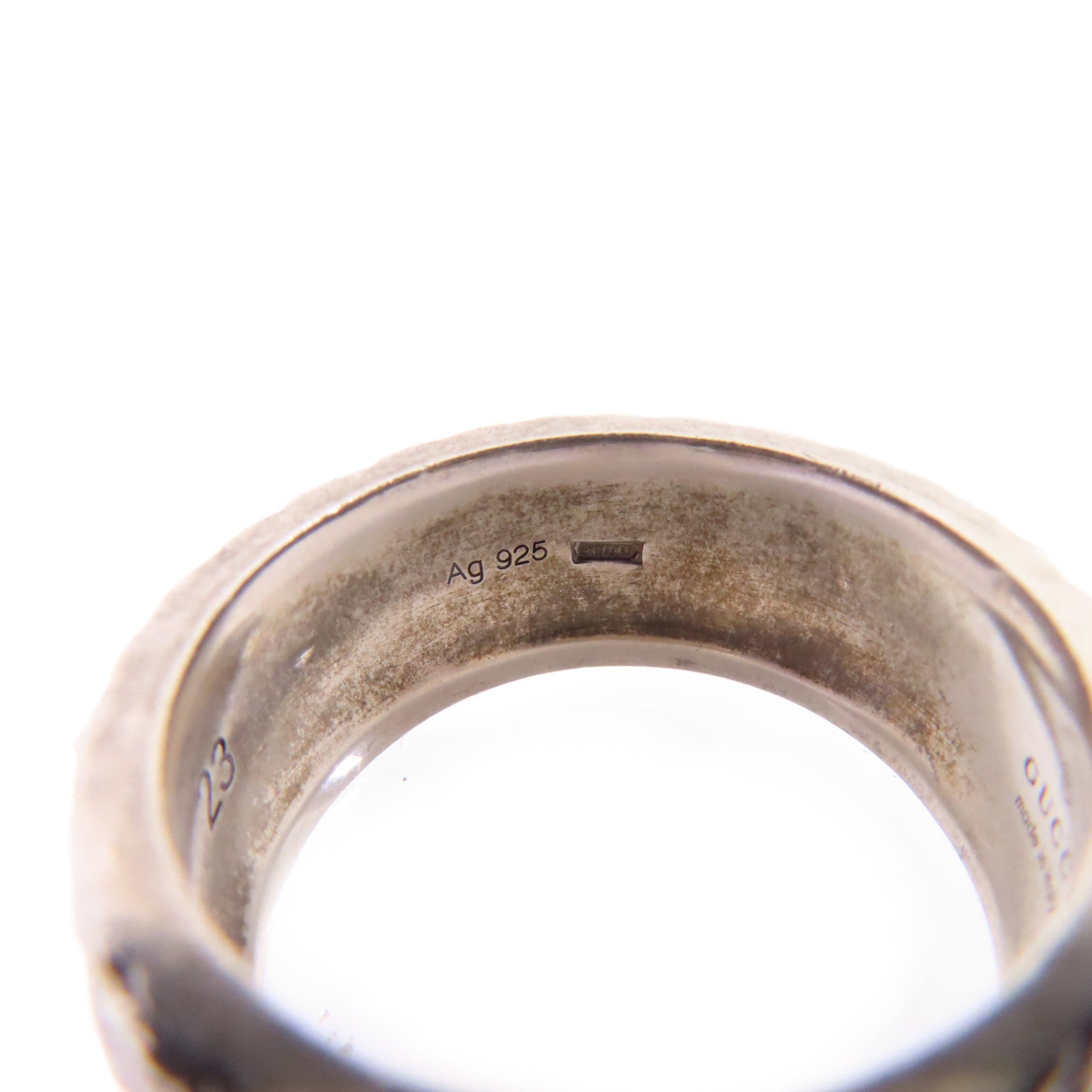 GUCCI 925純銀Arabesque Ring戒指Gucci#23/US#10