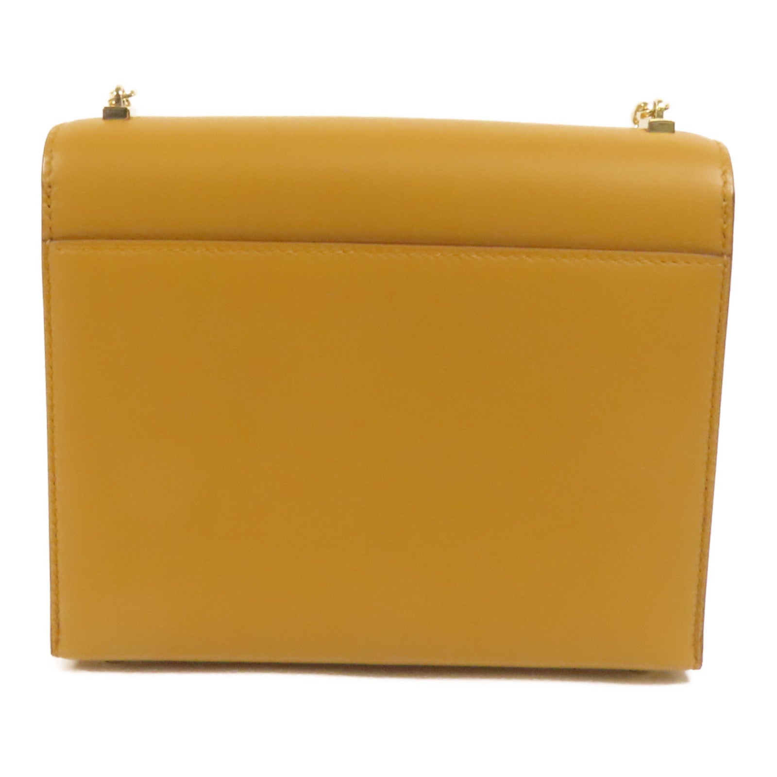 HERMES Tadelakt皮革Verrou Mini金扣鏈帶肩背袋Sesame
