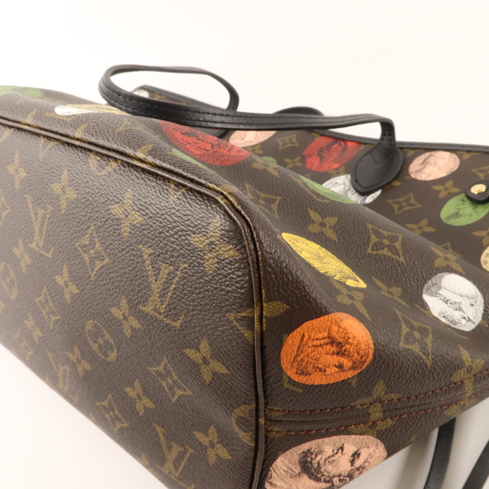 LOUIS VUITTON Monogram Cameo LV x Fornasetti Neverfull MM手挽袋