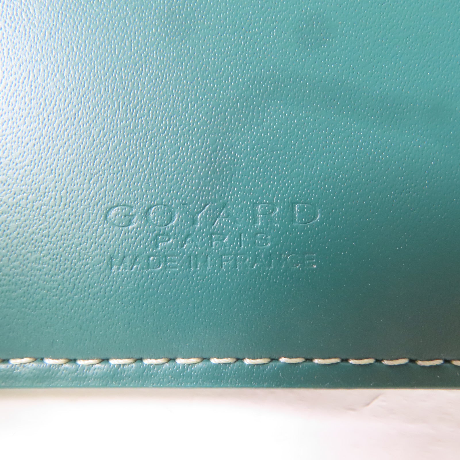 GOYARD 塗層帆布Card Case銀扣卡片套綠色