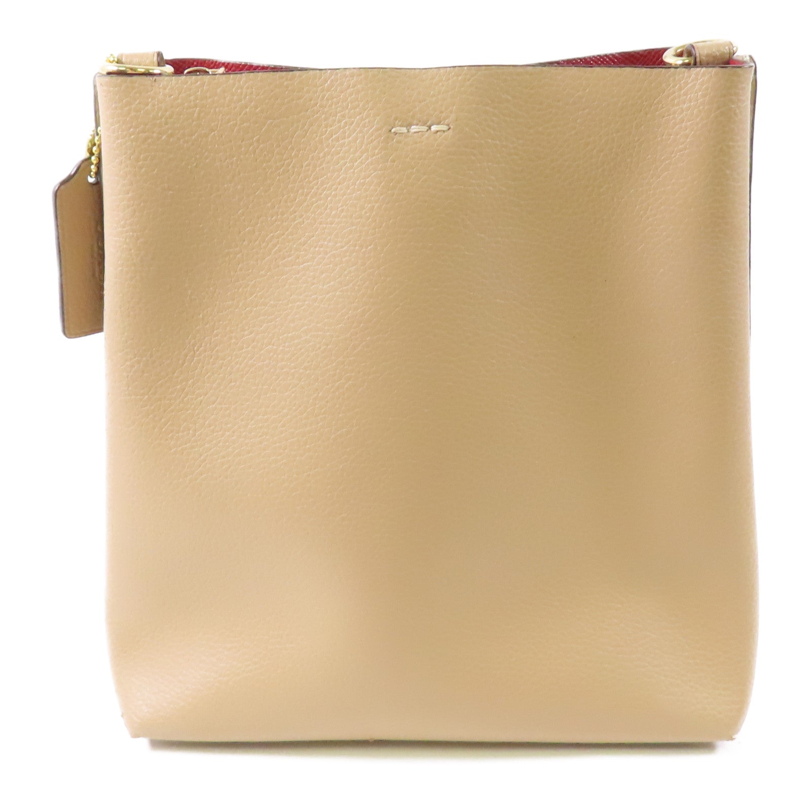 COACH 皮革Shoulder Bag金扣肩背袋
