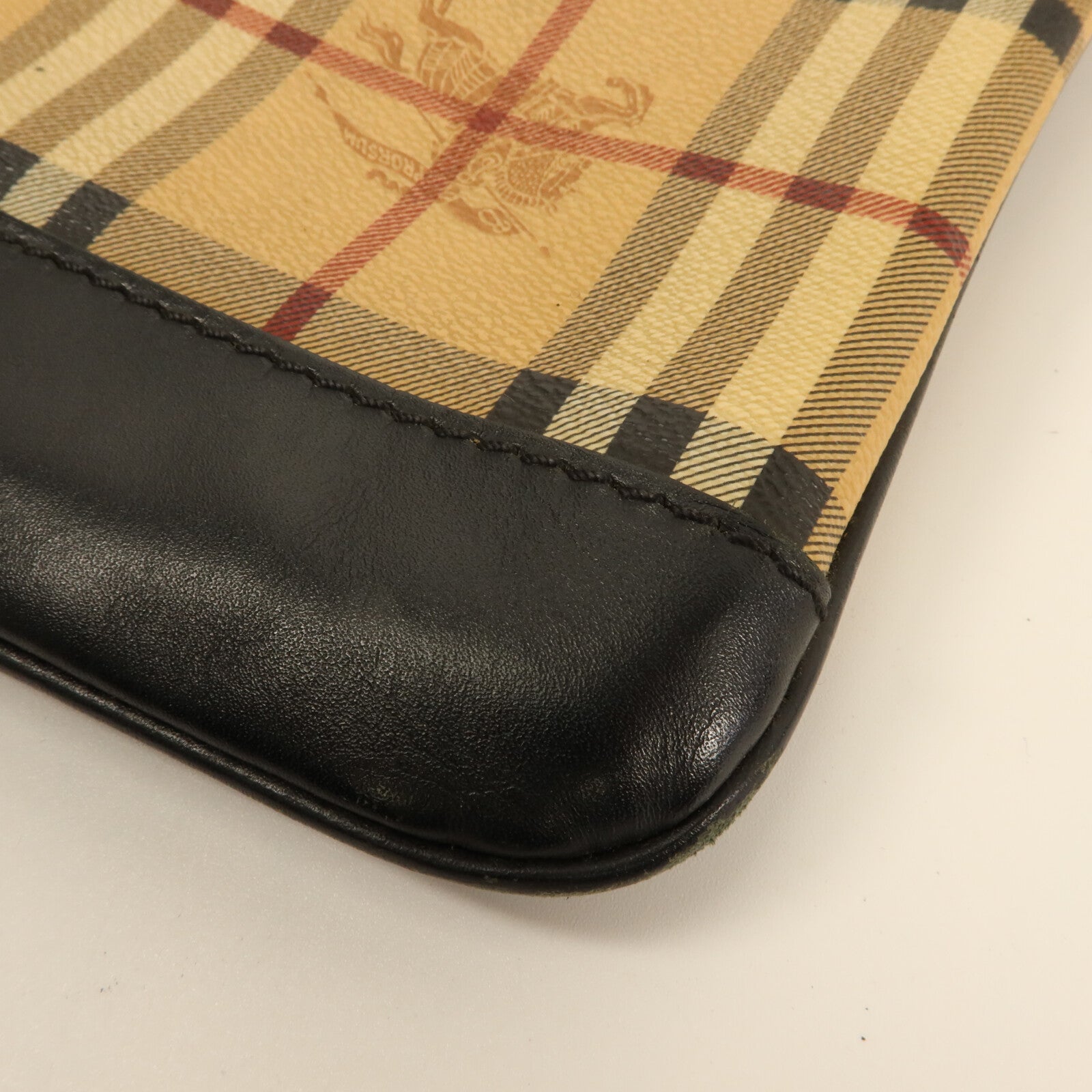BURBERRY 塗層帆布Haymarket Check Messenger肩背袋