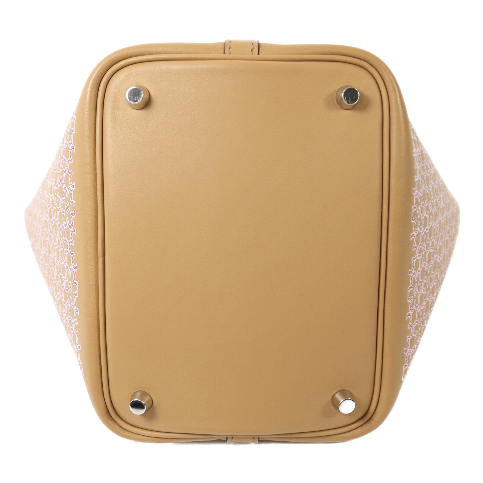 HERMES Swift皮革Picotin PM Lucky Daisy手挽袋銀扣手挽袋Chai/紫色