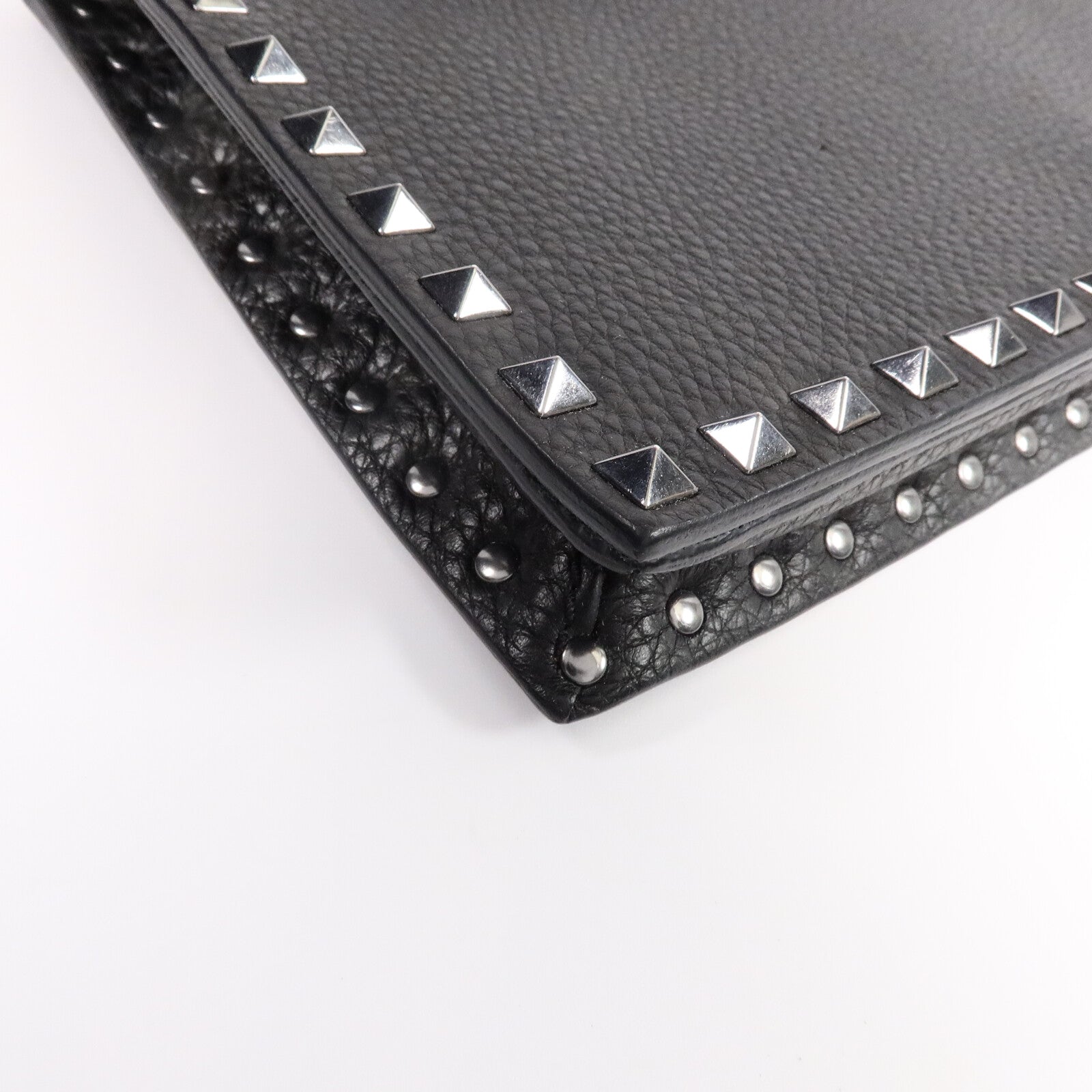Valentino 牛皮皮革Rockstud Clutch手拿包