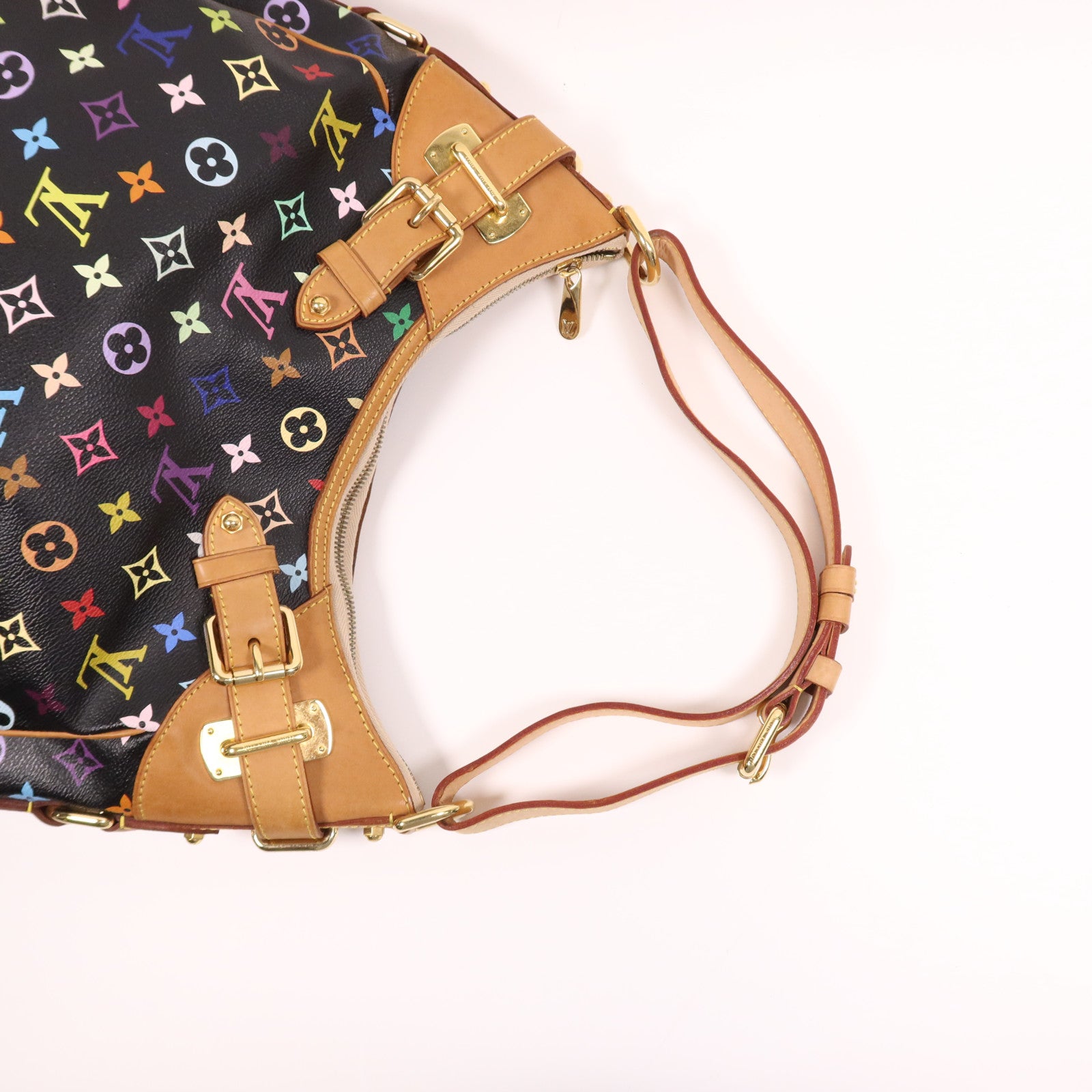 LOUIS VUITTON Monogram Multicolore Greta金扣肩背袋