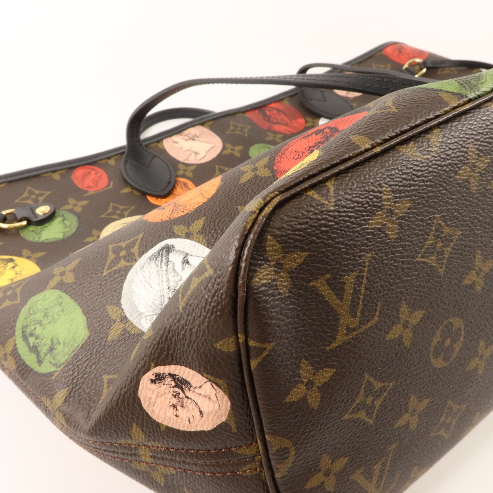 LOUIS VUITTON Monogram Cameo LV x Fornasetti Neverfull MM手挽袋