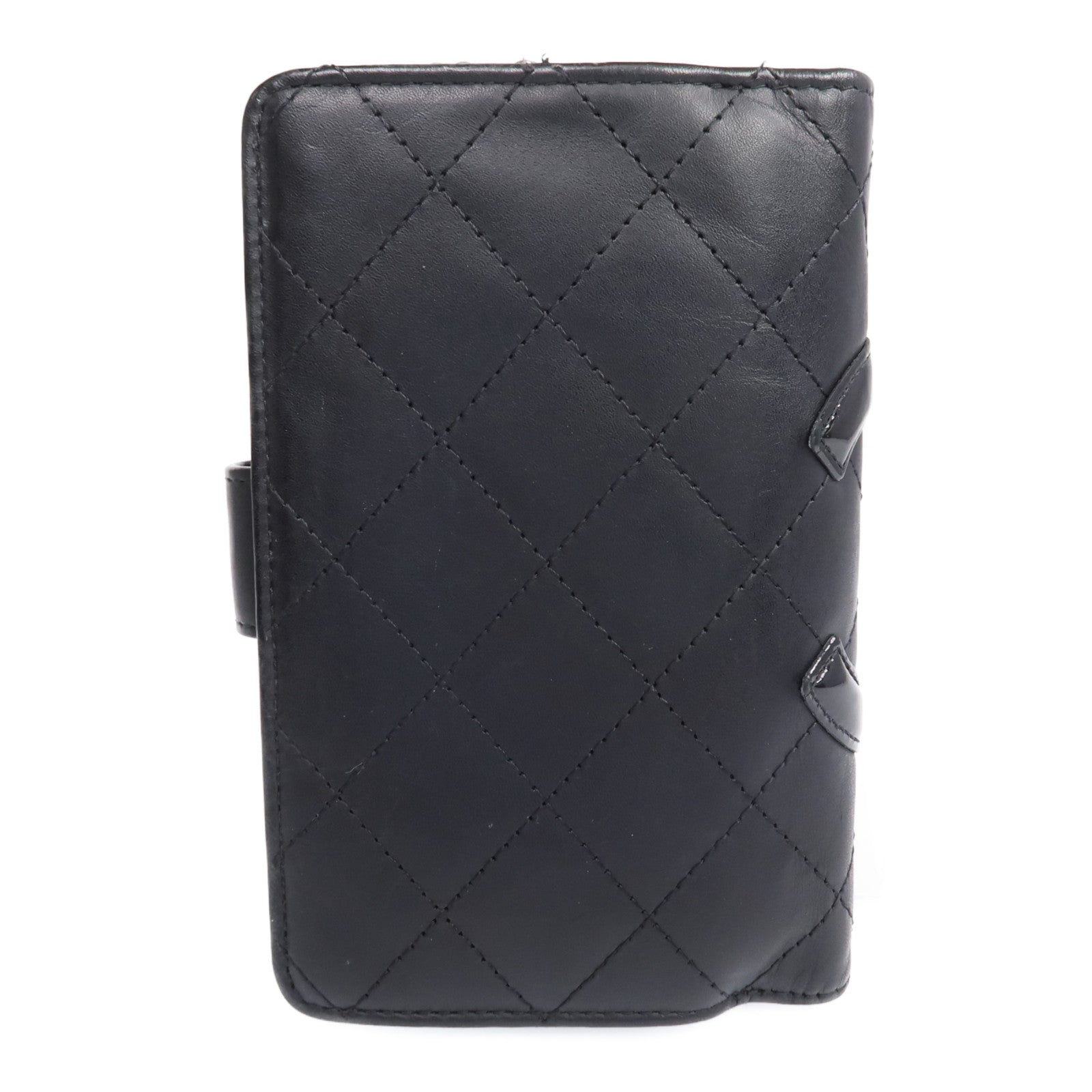 CHANEL 牛皮皮革Cambon Wallet銀扣長錢包